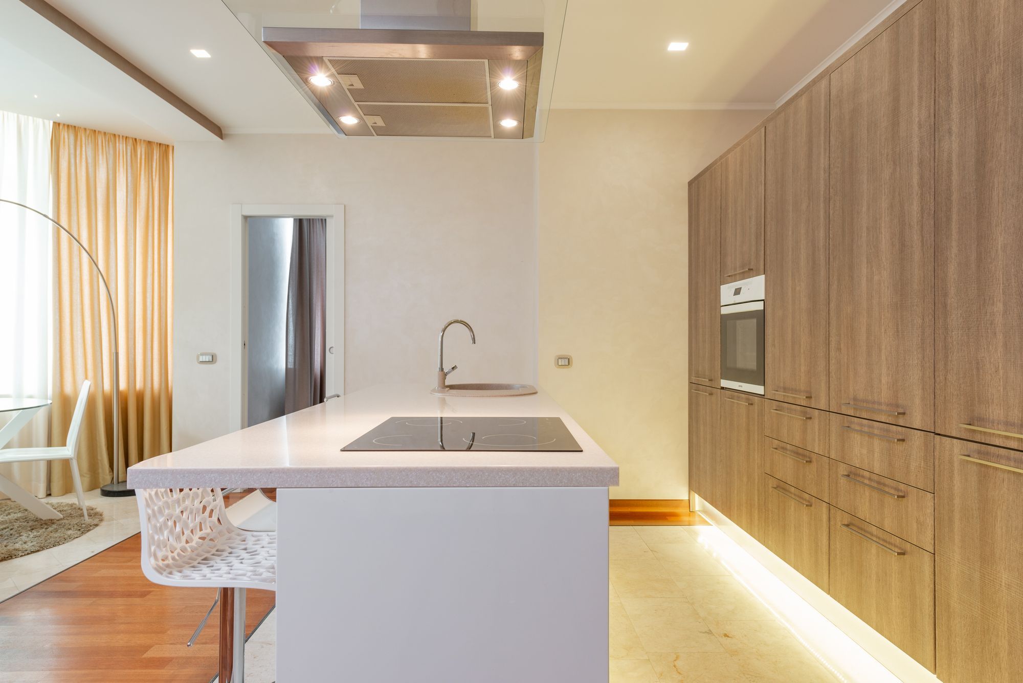 Kitchen with timber cabinetry built in the Ashgrove workshop